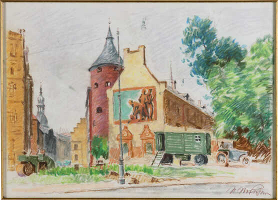 Покаржевский Пётр Дмитриевич. Рига. Пороховая башня